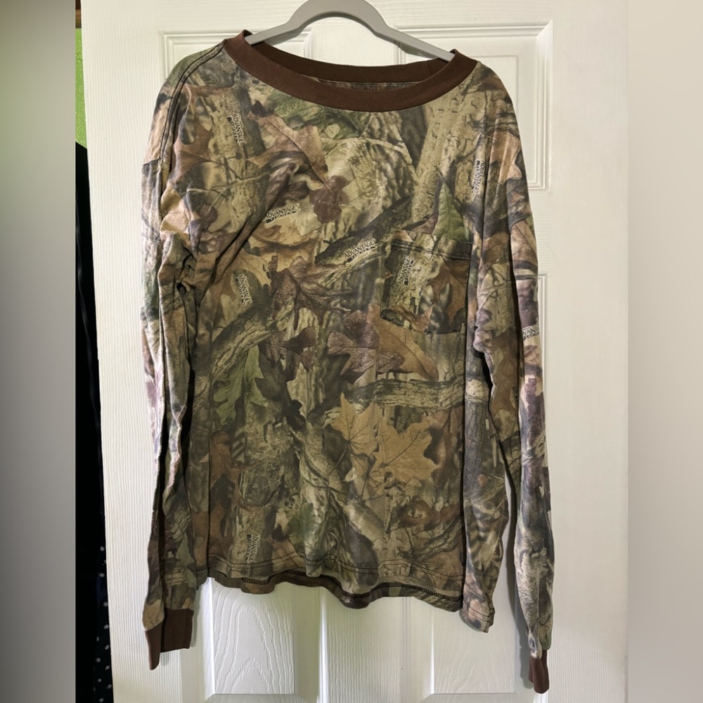 Liberty Green and Brown Camouflage Long Sleeve Tee